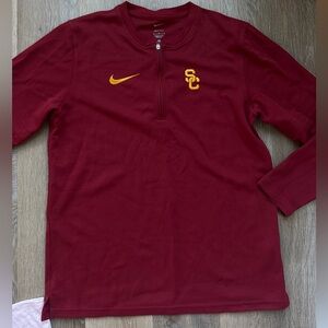 USC Trojans Nike Men’s Medium Quarter Zip Cardinal